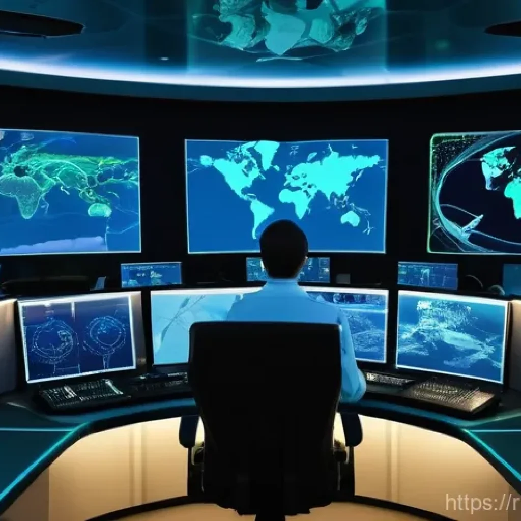 항공운항관리사 신기술 적용 사례 - **Prompt 1: AI-Enhanced Air Traffic Control Center**
    "A highly detailed and realistic image of a...